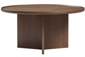 Woodman Ořechový konferenční stolek Cala ⌀ 83 cm