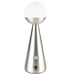 Zuiver Stříbrná kovová dobíjecí stolní LED lampa BELLO