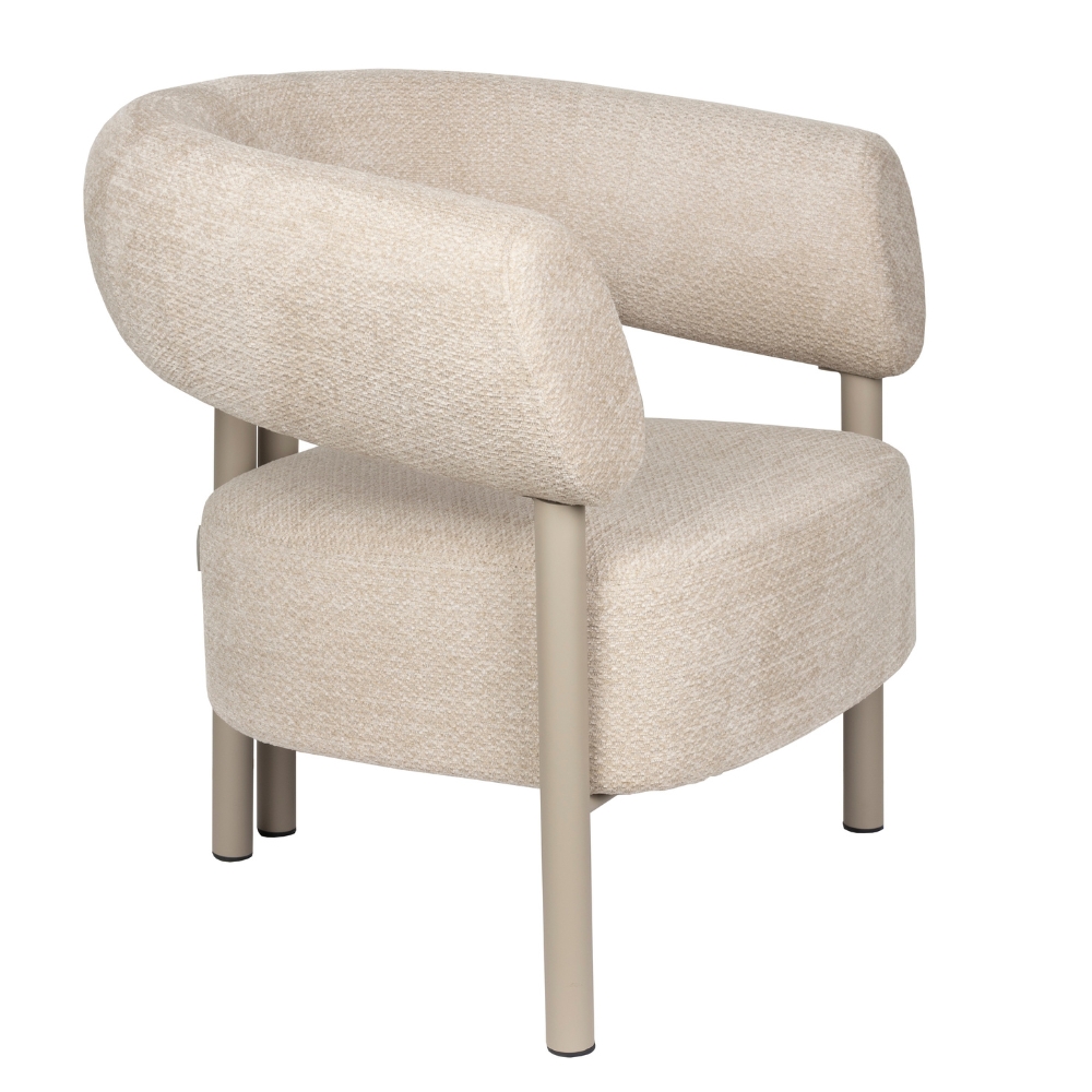 Zuiver Béžové lounge křeslo HEELS