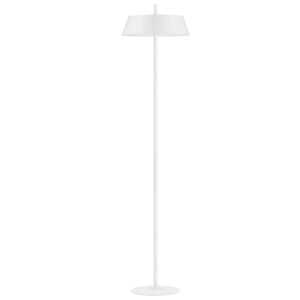 Nova Luce Bílá kovová stojací LED lampa Velio 147 cm