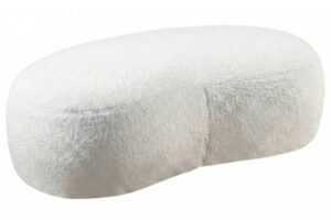 Mesonica Bílá podnožka Galet 120 x 70 cm