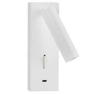 Nova Luce Bílé kovové nástěnné LED světlo Fuse