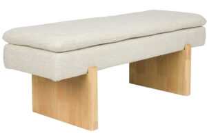 Housecraft Living Šedá čalouněná lavice Jappo 120 cm