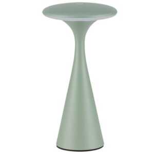 Nova Luce Zelená kovová nabíjecí stolní LED lampa Grigio