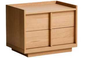 Kave Home Dubový noční stolek Onix 60 x 40 cm