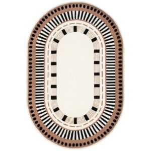 Fargotex Bílo-hnědý koberec Roma 200 x 300 cm