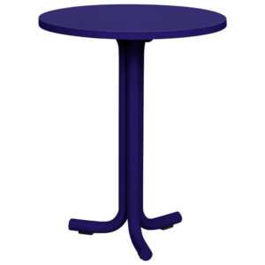 noo.ma Modrý kovový zahradní bistro stolek Nokk ⌀ 59 cm