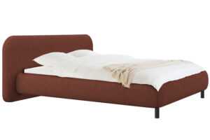 noo.ma Cihlová bouclé dvoulůžková postel Mumo 180 x 200 cm