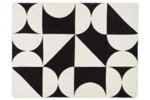 noo.ma Černobílý pléd Tul 200 x 150 cm