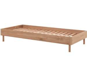 Dubová postel Vipack Forrest 90 x 200 cm