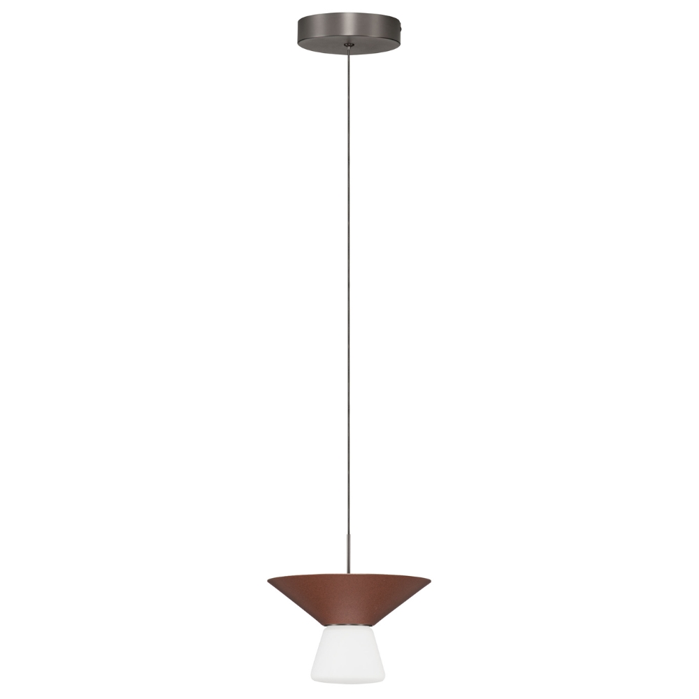 Nova Luce Hnědé závěsné LED světlo Baris 22 cm
