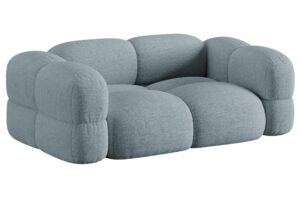 Cosmopolitan Design Světle modrá trojmístná pohovka Loretto 210 cm