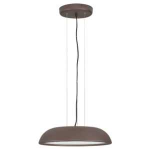 Nova Luce Hnědé kovové závěsné LED světlo Felicia 45 cm
