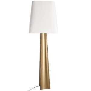 Bizzotto Zlato-bílá stojací lampa Tripura 151 cm
